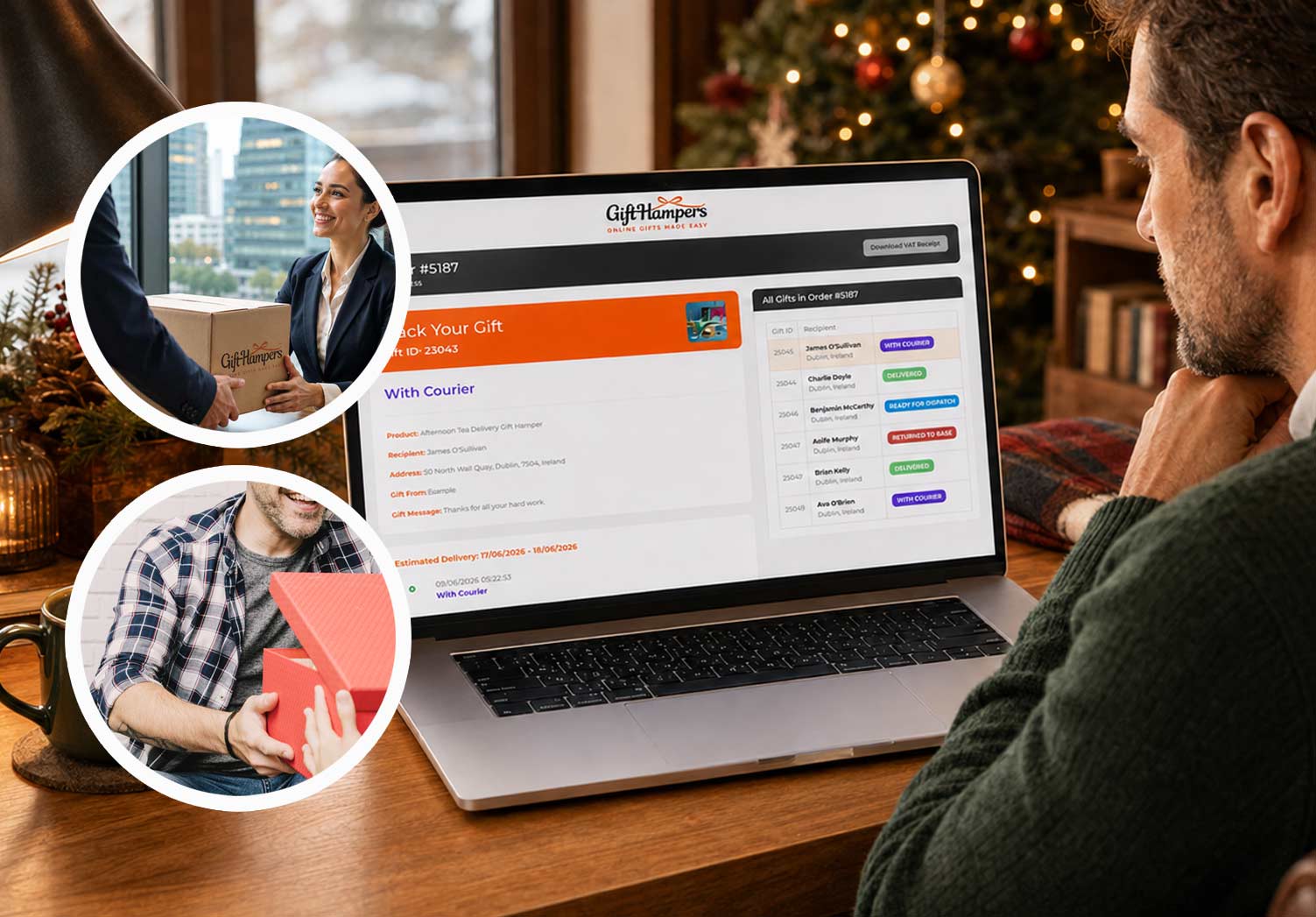 realtime tracking corporate gift hamper delivery in Czech Republic